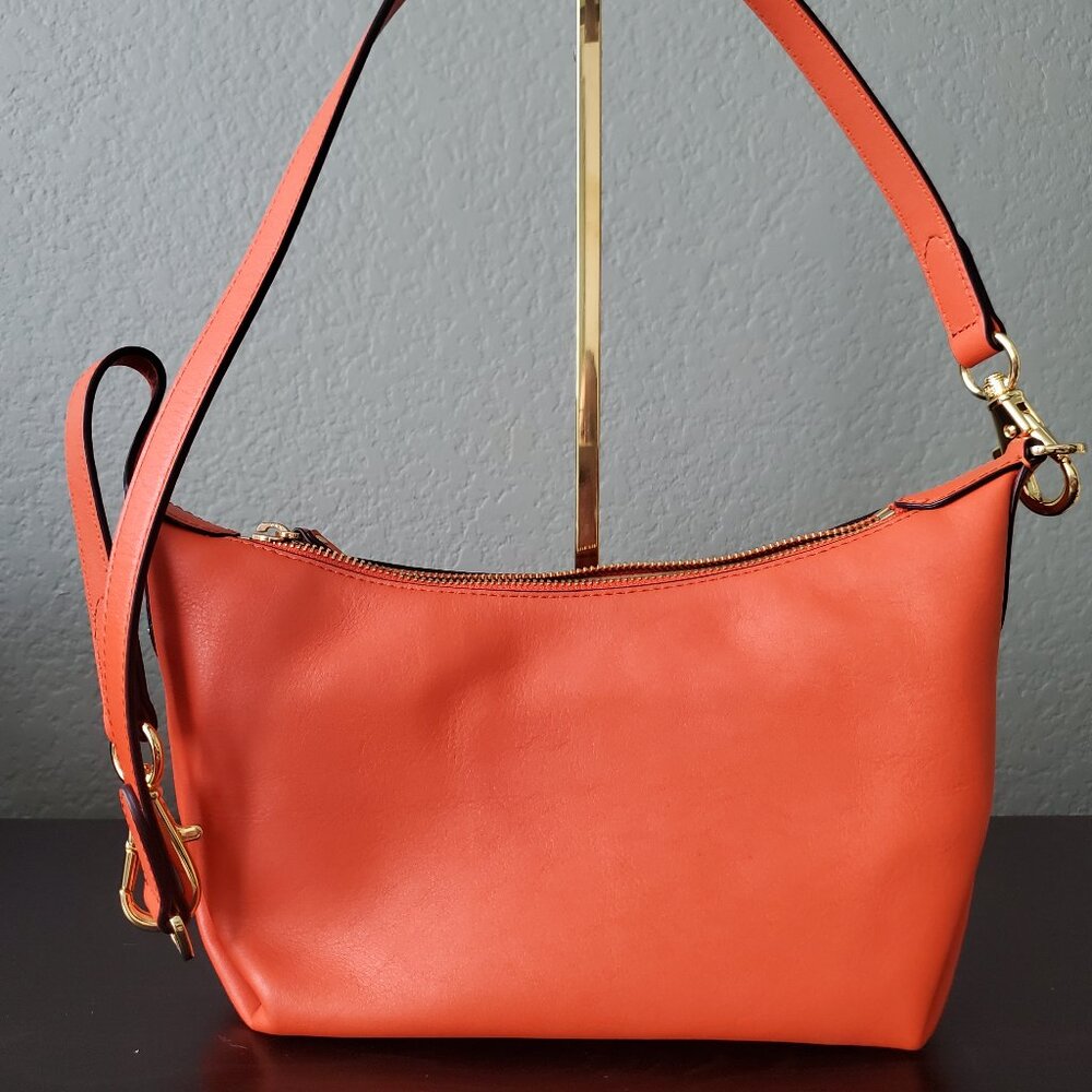 Lauren Ralph Lauren Kassie Leather Convertible Shoulder Bag